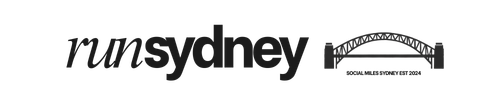 runSydney wordmark with Sydney Harbour Bridge.