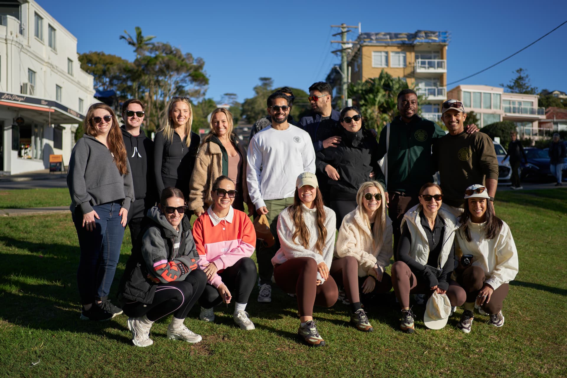 The Social Miles crew by the bay.